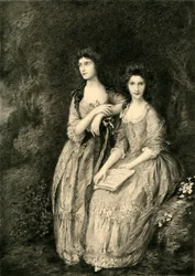 Sra. Sheridan e Sra. Tickell, c1772, 1908.