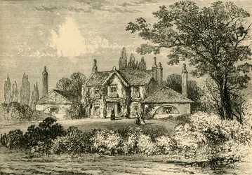 Sra. Siddons House em Westbourne Green, 1800, c1876.