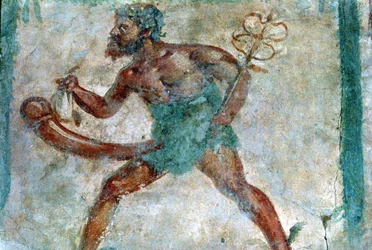 Mural de Mercúrio, Pompéia, Itália