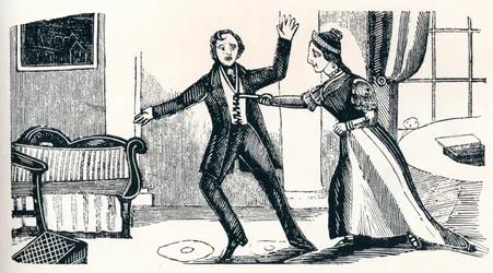 Assassinato do capitão Lawson A Cock, cerca de 1840, 1902