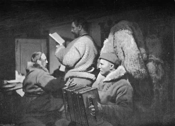 Entretenimento musical no salão, c1893-1896, 1897.