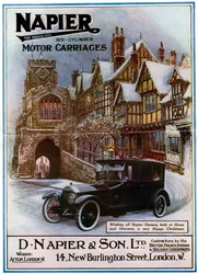 Napier, carruagens de seis cilindros, 1917