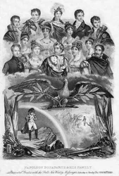 Napoleão Bonaparte e sua família, 1840