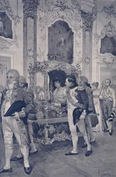 Napoleão e a imperatriz da Áustria em Dresden, 1812, 1896.