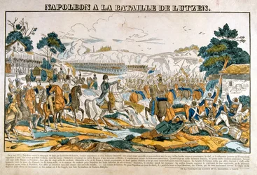 Napoleão na batalha de Lutzen, 2 de maio de 1813