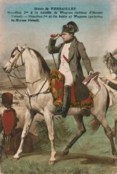 Napoleão na batalha de Wagram, 1809, c.1910s.