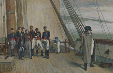 Napoleão a bordo do HMS Bellerophon, julho de 1815, 1896.