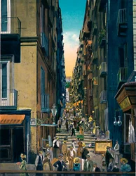 Nápoles - Gradoni Di Chiaia, c1900.