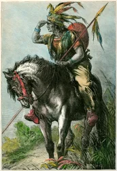 Escoteiro nativo americano, c1870