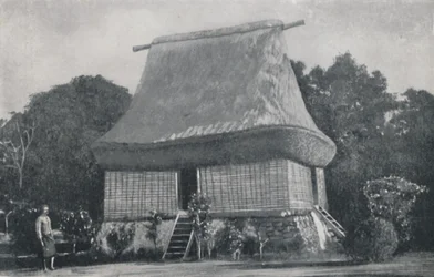 Casa nativa, Ilhas Fiji, 1923.