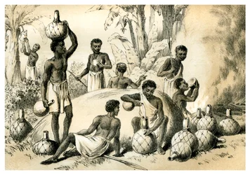 Nativos que fazem Pombe, 1883