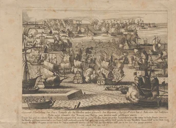 Batalha naval entre a frota russa e otomana em 13 de julho de 1788, 1788.