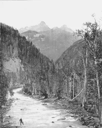 Montanhas da agulha, desfiladeiro do Rio de las Animas, Colorado, EUA, c1900.