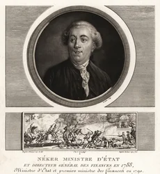 Neker ou Jacques Necker, ministro de Estado e diretor geral de finanças