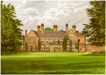 Nether Hall, Suffolk, casa da família Greene, c1880
