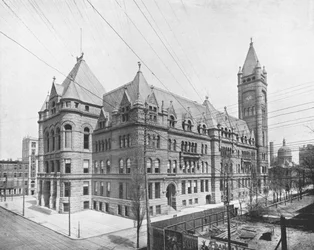 New City Hall, Cincinnati, Ohio, EUA, c1900.
