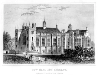 Novo salão e biblioteca, Lincolns Inn Fields, Londres