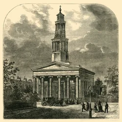 Nova Igreja de St. Pancras, c1876.