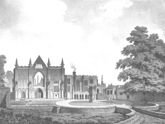 Abadia de Newstead, Nottinghamshire, século XVIII