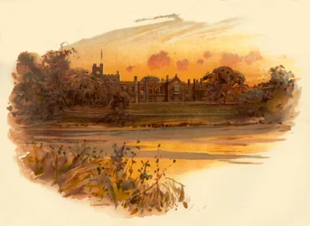 Abadia de Newstead, Nottinghamshire, c1890.