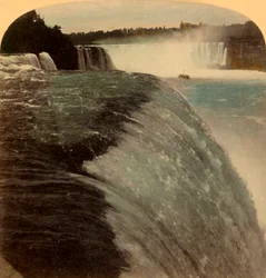 Cataratas do Niágara de Prospect Point, EUA, 1894.