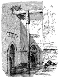 Nilômetro na ilha de Roda, Cairo, Egito, c1895