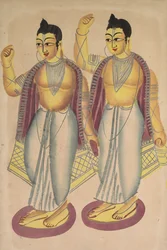 Nitai e Gaur, 1800.