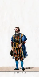 Nobleman, figurino para peça de Shakespeares, Henrique VIII, século XIX