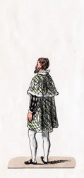Nobleman, figurino para peça de Shakespeares, Henrique VIII, século XIX