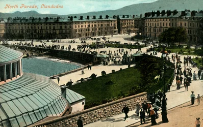 North Parade, Llandudno, final do século XIX e início do século XX.