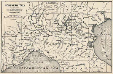 Norte da Itália - ilustrando as campanhas de 1796 e 1797, 1896