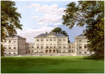 Nuneham Park, Oxfordshire, casa da família Harcourt, c1880
