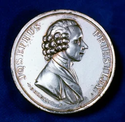 Anverso da medalha comemorativa de Joseph Priestley 1733-1804, 1803