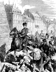 Ocupação de Paris pelos alemães após a Guerra Franco-Prussiana, fevereiro de 1871 c1880