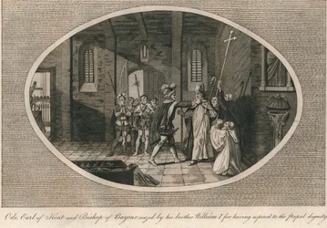 Odo, conde de Kent e bispo de Bayeux, confiscado por seu irmão Guilherme I, 1082 1793