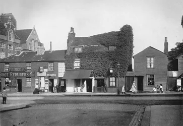 Casas antigas em Merton Road, Tooting, c1890, 1912