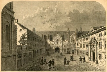 Antiga frente de Guildhall, c1725, 1897.