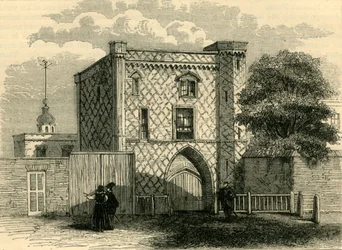Gateway velho em Stepney, c1872.