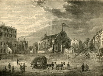 Igreja Velha de Kensington, por volta de 1750, c1876.