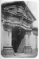 Old Santiago - Uma das poucas casas restantes, construída durante a ocupação espanhola de 1750-1810, 1911
