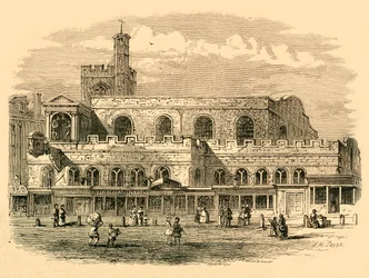 Igreja velha de St. Dunstans, 1814, 1897.