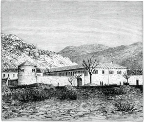 Palácio antigo, Cetinje, República do Montenegro, 1900