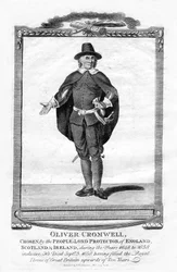 Oliver Cromwell, líder militar e político inglês, 1706