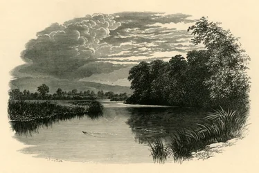 No Avon. Alcance de Strensham, c1890.