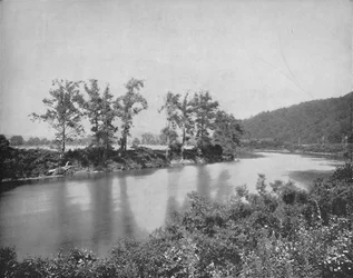 No Conemaugh, perto de Nova Florença, c1897.