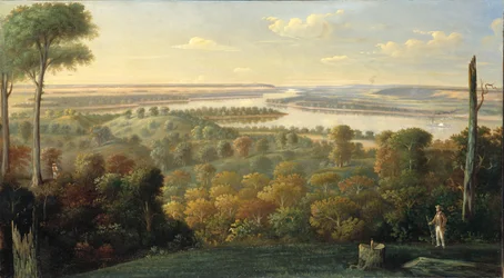No rio Ohio, ca. 1840.