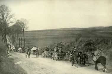 A caminho das trincheiras, 1919.