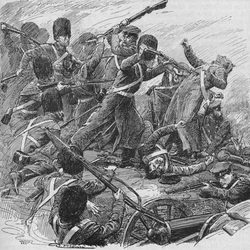 Mais uma vez os guardas voltaram e com energia irresistível os expulsaram, 1902