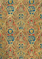 Ornamento nas paredes, Salão das Abencarras, 1907.