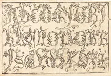 Alfabeto Ornamental, 14801490.